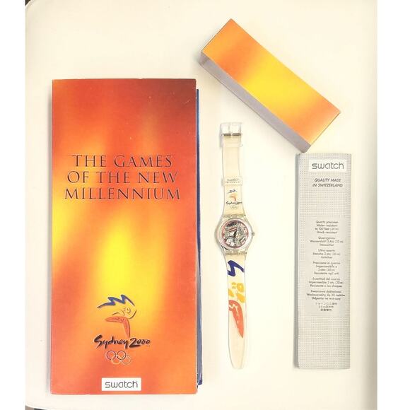 Swatch Watch GLORIOUS RUNNER GK295PACK1 1999 Olympic Specials New In Box - Picture 1 of 15